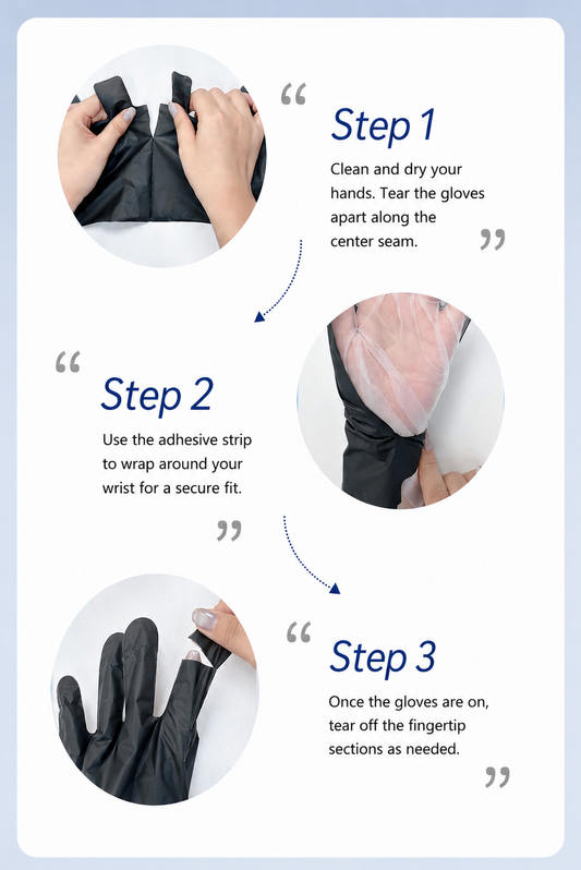 Disposable UV Nail Gloves