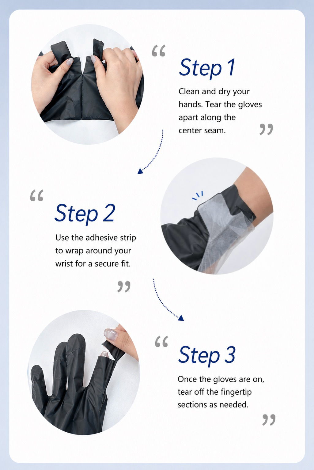 Disposable UV Nail Gloves