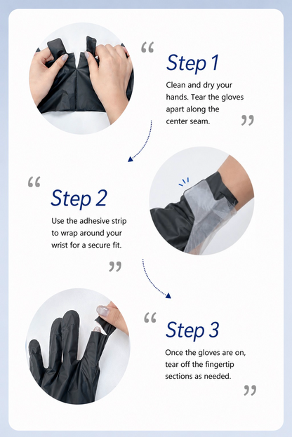 Disposable UV Nail Gloves