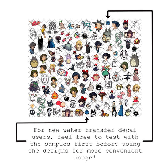 Anime Aesthetic Nail Decals: [Water-Transfer Nail Decals]