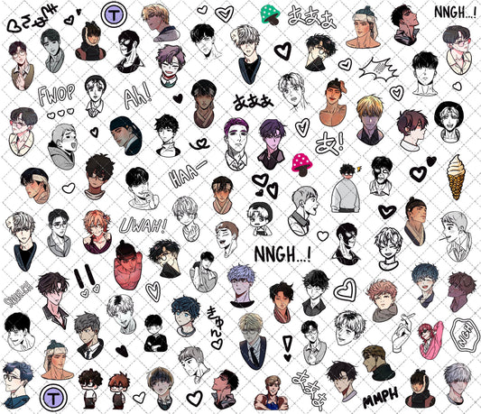 BL [Water-Transfer Nail Decals]