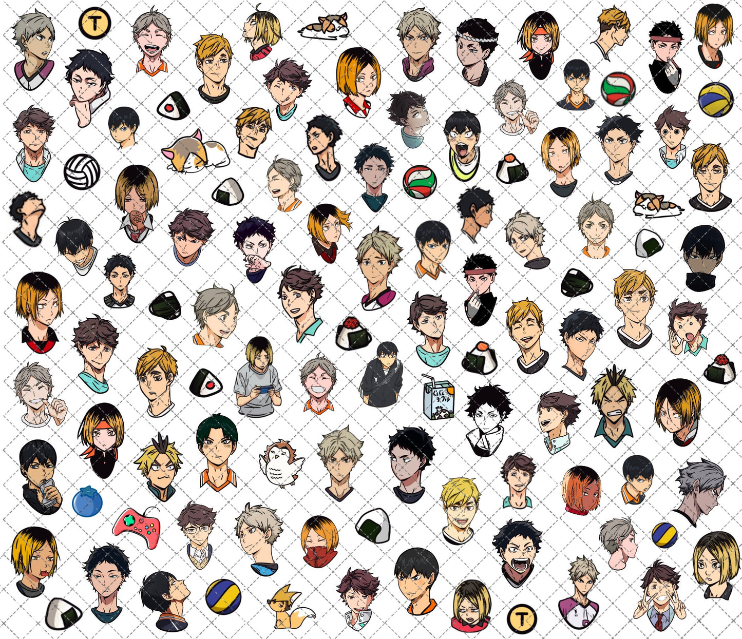 Anime HQ Pretty Setters [Water-Transfer Nail Decals]