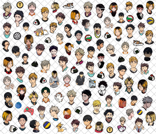 Anime HQ Pretty Setters [Water-Transfer Nail Decals]