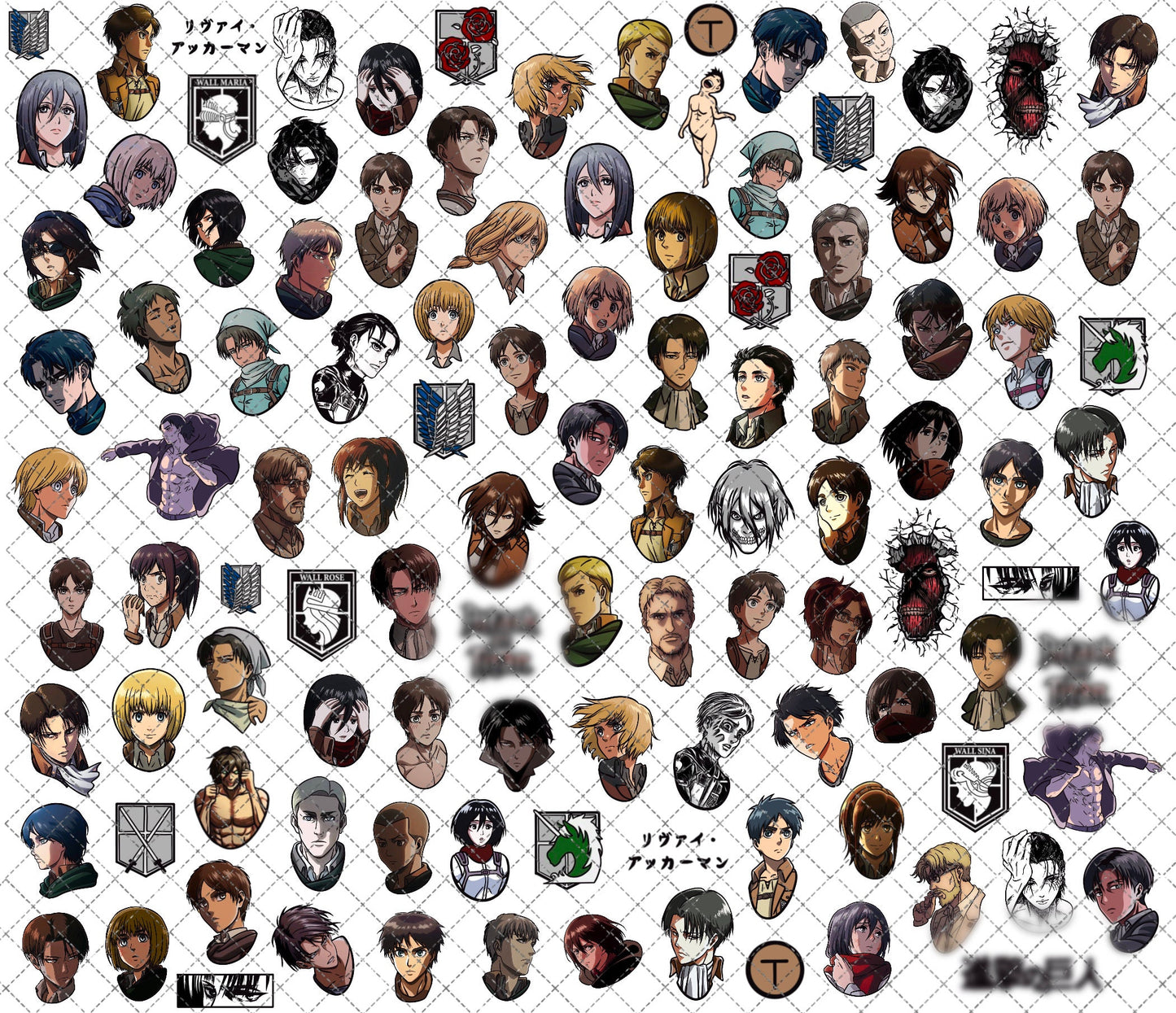 Anime Titans [Water-Transfer Nail Decals]