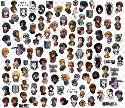 Anime Titans [Water-Transfer Nail Decals]