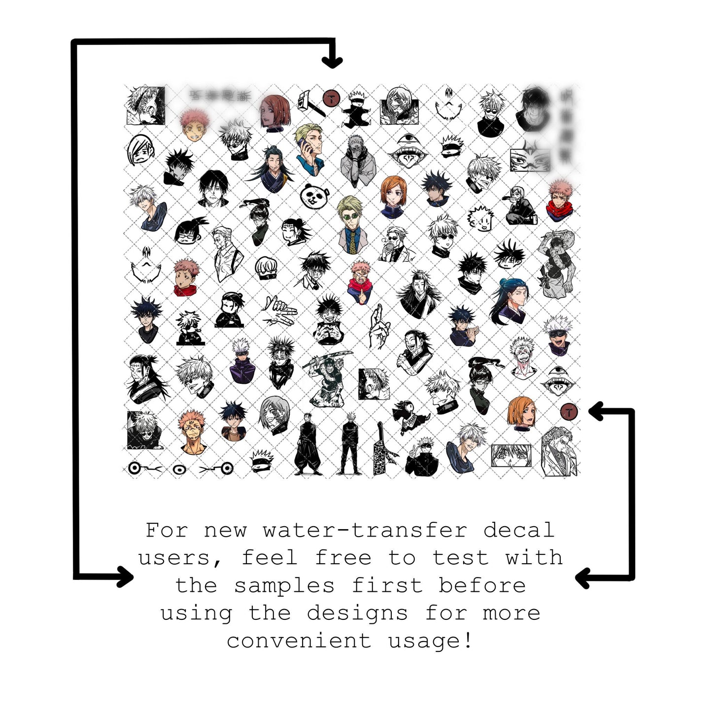Anime Sorcerers [Water-Transfer Nail Decals]
