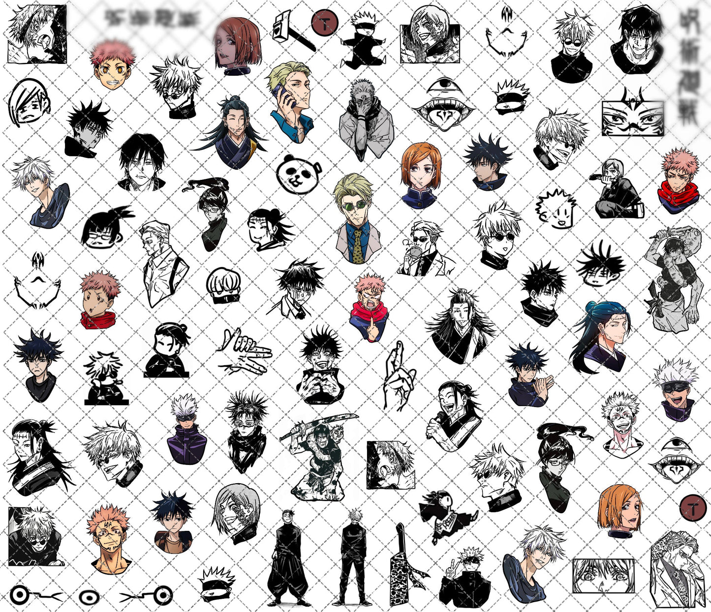 Anime Sorcerers [Water-Transfer Nail Decals]