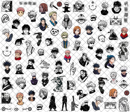 Anime Sorcerers [Water-Transfer Nail Decals]