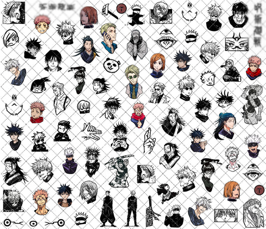 Anime Sorcerers [Water-Transfer Nail Decals]