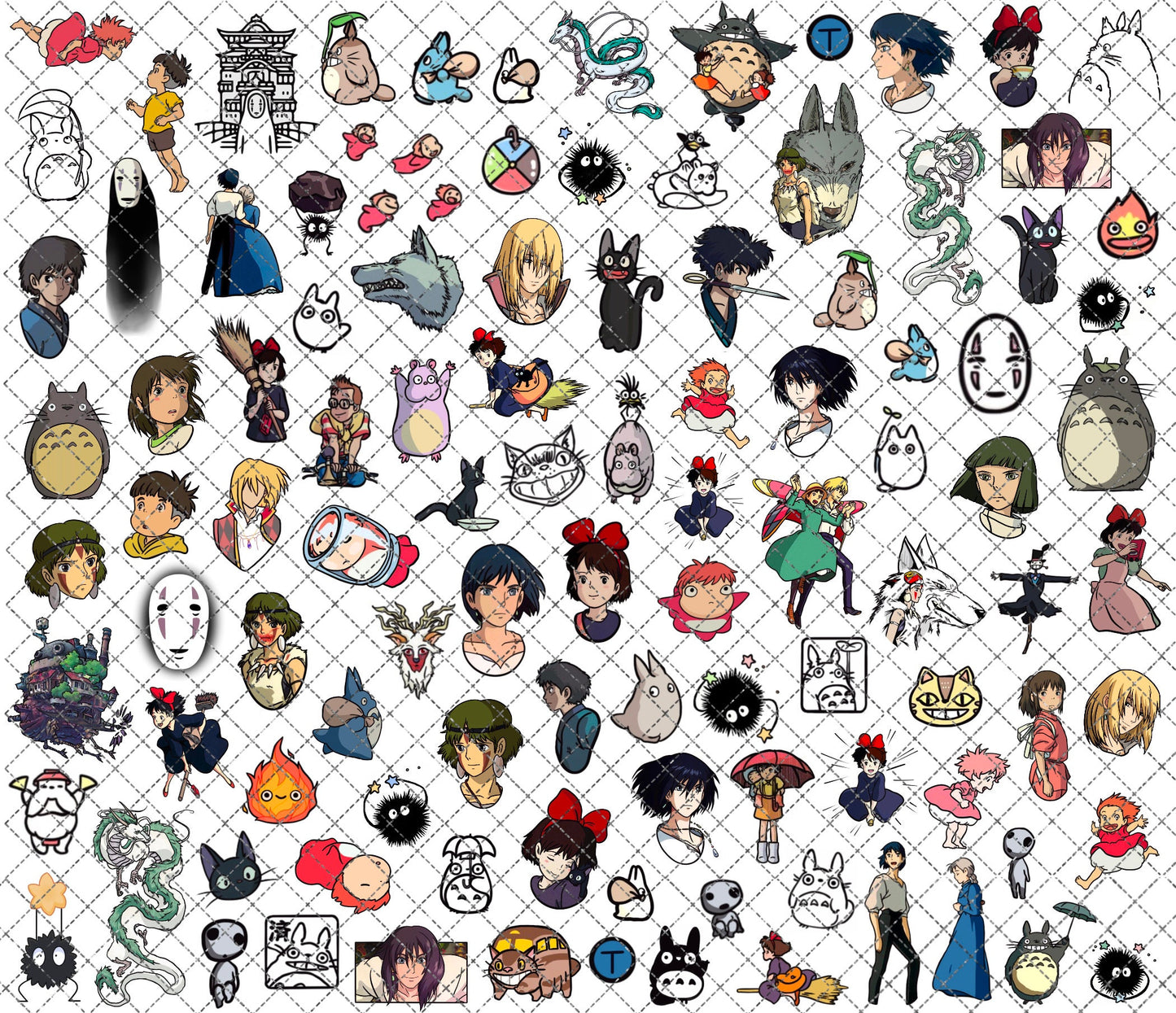 Anime Aesthetic Nail Decals: [Water-Transfer Nail Decals]