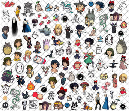 Anime Aesthetic Nail Decals: [Water-Transfer Nail Decals]