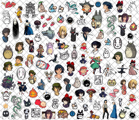 Anime Aesthetic Nail Decals: [Water-Transfer Nail Decals]