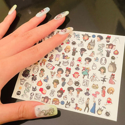 Anime Aesthetic Nail Decals: [Water-Transfer Nail Decals]