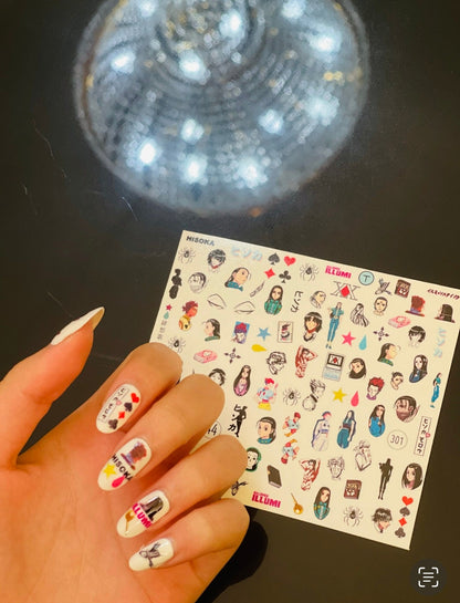 Adult Trio [Water-Transfer Nail Decals]